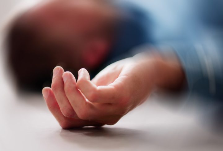 Epilepsy Seizure. Man With Overdose Failure. Medical Health